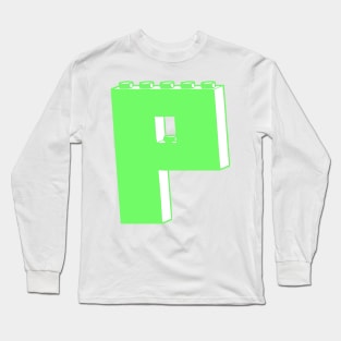 THE LETTER P, Customize My Minifig Long Sleeve T-Shirt
